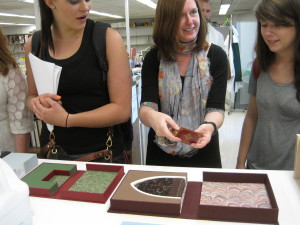 Holly shows some inspirational enclosures created by Patrick Schmude, senior conservation technician.