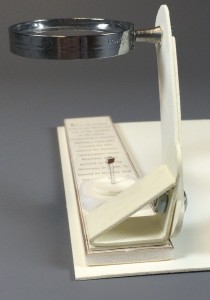 Smallest book with magnifying glass